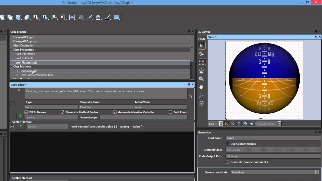 Getting Started with GL Studio: Attitude Directional Indicator - YouTube