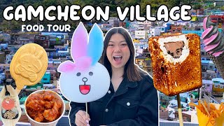 TOASTED MARSHMALLOW ICE CREAM?! 😱 Gamcheon Culture Village Food Tour - South Korea🍦🍗