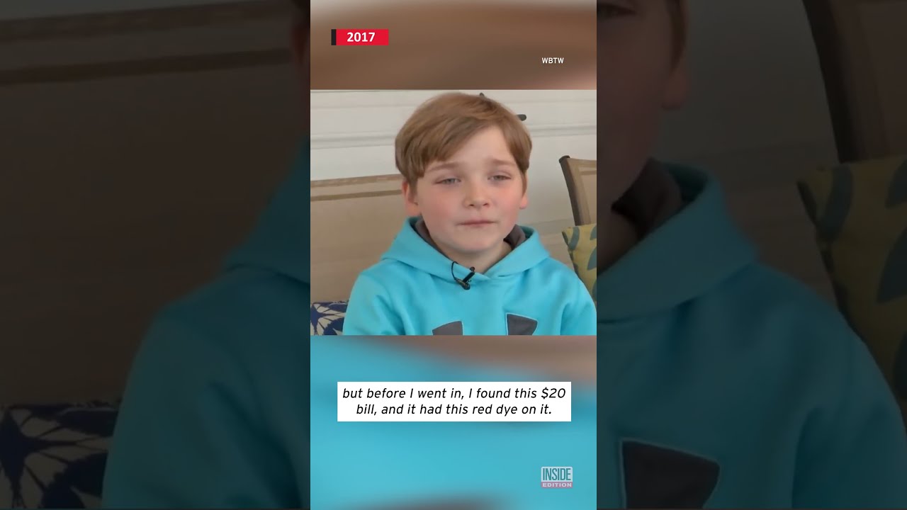 Little Boy Finds Bag Of Stolen Cash Shorts