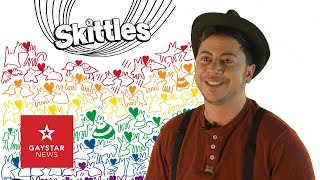 This pride flag has no gender or labels – just love | What inspired this Skittles Pride pack?