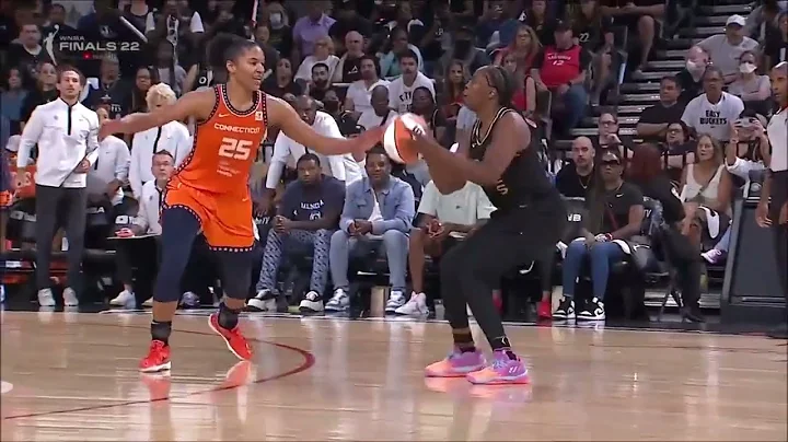 Alyssa Thomas SMILES Guarding Chelsea Gray, Then B...