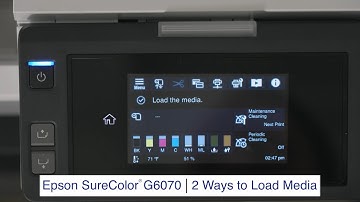 SureColor G6070 | How to load media before nipping/How to load after nipping