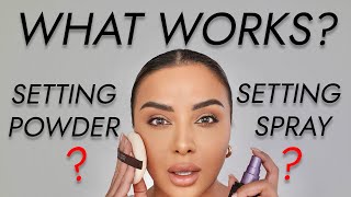 what sets your makeup setting spray or powder nina ubhi