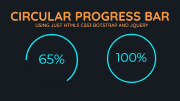 Circular Progress Bar using only HTML5, CSS3 Bootstrap and jQuery | Webloper