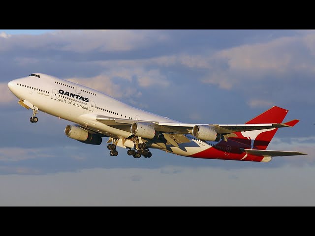 ✈Qantas航空✨Australia♪boeing747 Australia's Qantas Airline Bids Farewell To Its Iconic