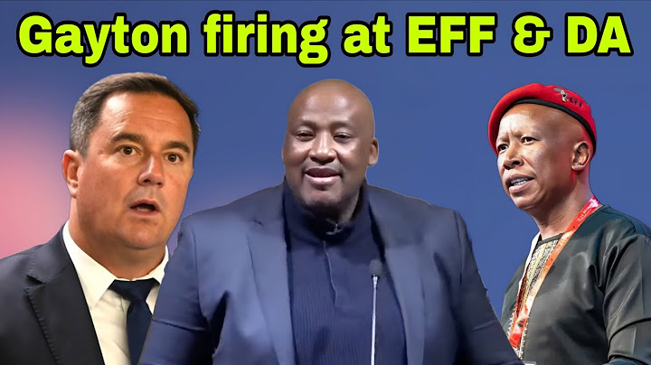 Gayton Mckenzie Firing Shots at EFF and DA in Parliament.