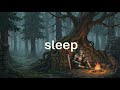 Medieval Music for Sleep • Relaxing Fantasy Ambience, Soft Rain, Campfire &amp; Calm Night Sounds
