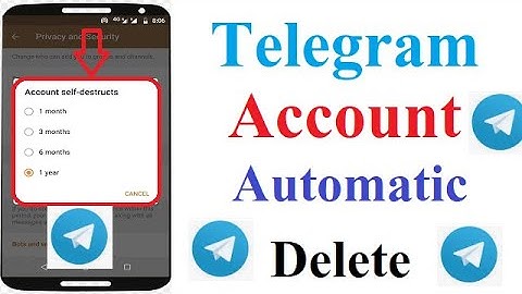 Telegram Delete My Account If Away For 1 Month/3 Months /6 Months/ 1 Year Settings | Telegram Tips
