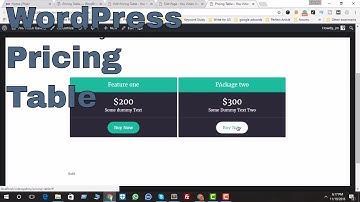 How To Create Awesome Pricing Table in wordpress?