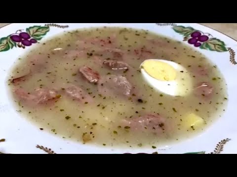ВКУСНЫЙ И СЫТНЫЙ ПОЛЬСКИЙ СУП ЖУРЕК. Рецепт супа ЖУРЕК. Закваска для супа.