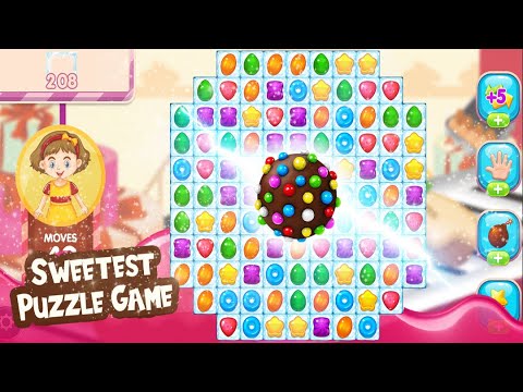 Sweet Sugar Candy Gameplay: Be the Chief Memory Master Beautiful Match 3 Story Of A Tiny Heart!