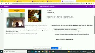 FINANCIAL STATEMENT OVERVIEW, FOR GCSE EXAMS BUSINESS STUDIES