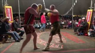Darryl Burley fights James - Outback Fight Club - Birdsville 2016