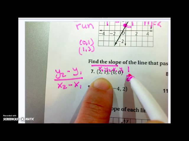 5-1 Rate of Change and Slope Worksheet - YouTube 5-1-rate-of-change-and-slope-worksheet-youtube