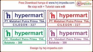 Tuturial Cara Edit Contoh Stempel Hypermart | Free Download Format Stempel Siap Edit File Cdr