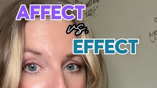 Affect vs. Effect of #ClassIsInSession