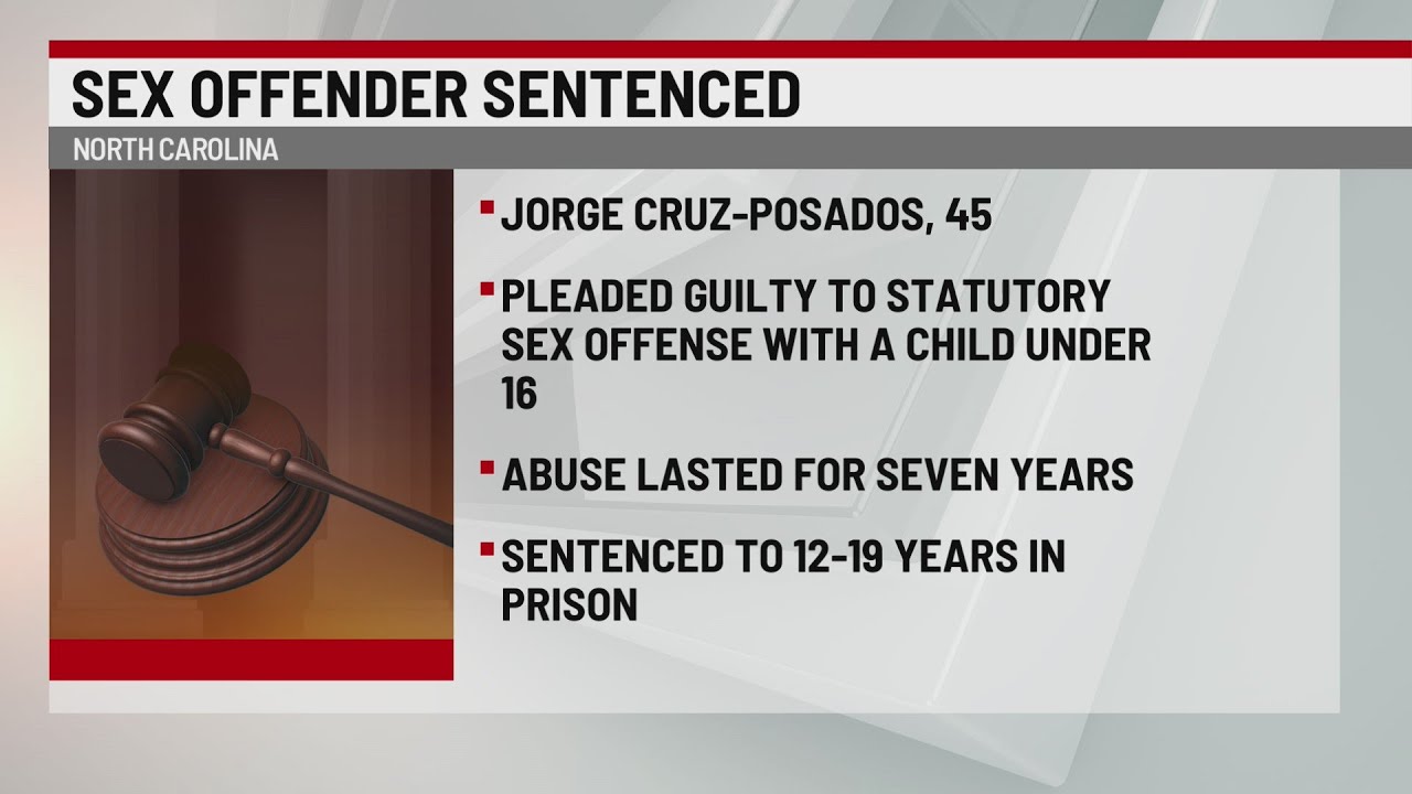 NC man sentenced to prison for child sex crime - YouTube