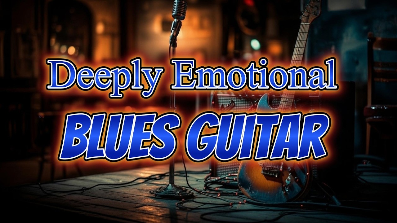 Deeply Emotional Blues Guitar Echoes of a Broken Heart in the Dark ...