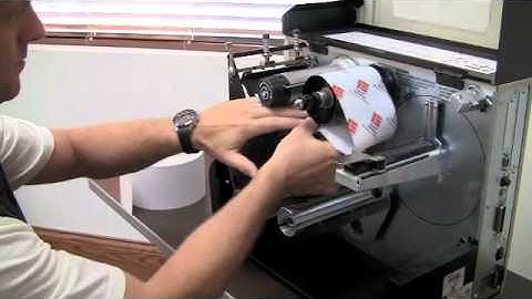 How to load a Zebra 140 xi 4 ribbon