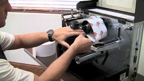How to load a Zebra 140 xi 4 ribbon