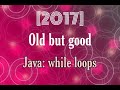 Java basics: while loop