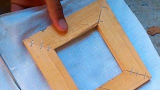 How to make Painting Frame اصنع لوحة الرسم 👌😍#DIY  #shorts