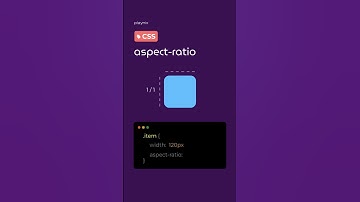 CSS aspect-ratio #html #css #programming #coding