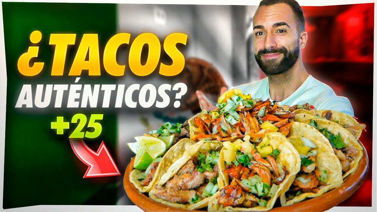 🌮 Probando los MEJORES TACOS TÍPICOS MEXICANOS 🇲🇽 en Valencia TanoVillar YouTube
