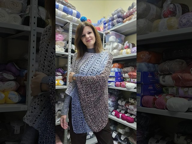 Anteprima Poncho Stola Sierra!  Tutorial on-line stasera