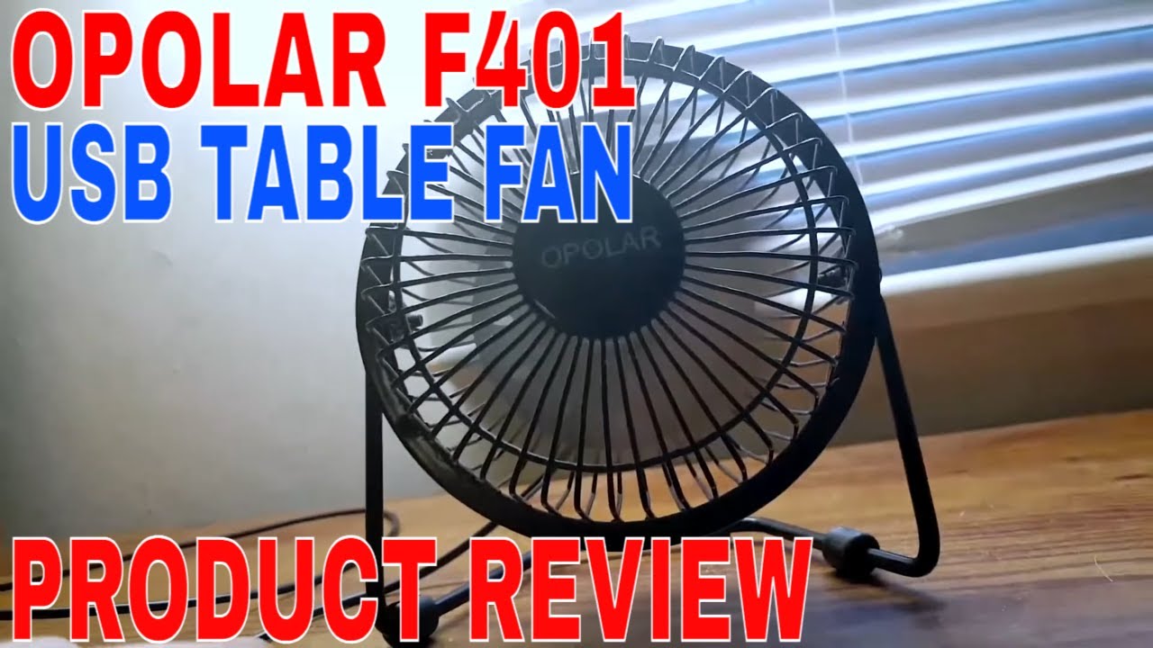 ✅  How To use OPOLAR F401 USB Table Fan Review 🔴