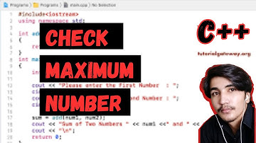 Write a C++ Program To Find Maximum Number Between Two Numbers  RFK Programming Fundamentals | URDU