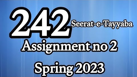 AIOU Code 242 Solved Assignment No.2 Spring 2023 #aiou #aiousolveassignments