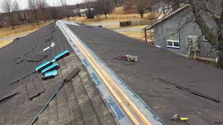 TerraBella roofing system installation of  ridge cap.