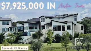 Austin Texas Hill Country Modern 8 800 SF 7 Bedrooms 10 Bath 5 Acres 7 925 000