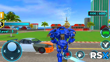 Optimus Prime – Tank Police Robot Transform 2025 (Stage 1-5) | Android Gameplay