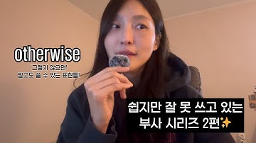 쉽지만 잘 못 쓰는 부사시리즈 2편 | 
