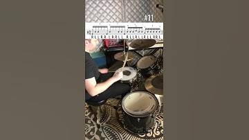 Rudiment Groove no. 11 - Inverted Double Stroke - #Shorts