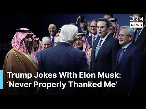 Trump Jokes With Elon Musk At Saudi Forum Has He Ever Thanked Me Properly AC1G