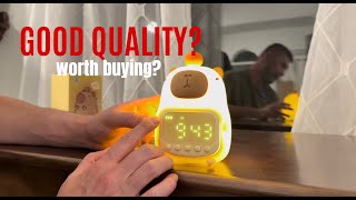 MASHI Dinosaur Alarm Clock with Night Light, Toddler Sleep Training Clock with Sun & Moon, Sleep Sou screenshot 5