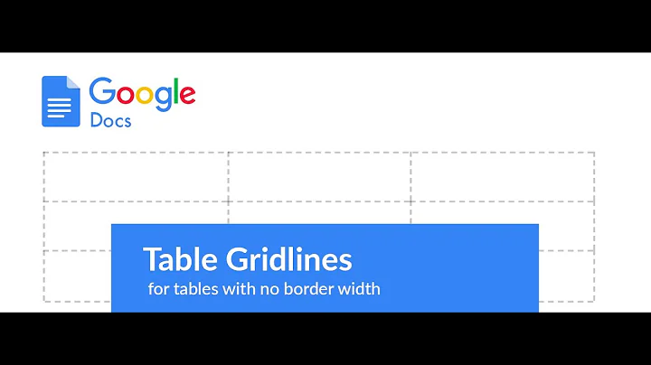 View Google Docs Gridlines