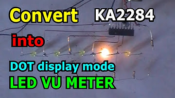 KA2284 into DOT display mode LED VU Meter circuit