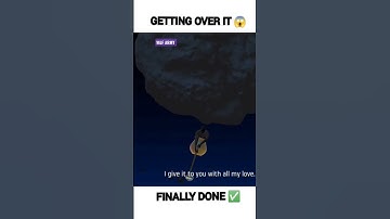 FINALLY 🥵 COMPLETED| GETTING OVER IT 😱• #gettingoverit #gaming #youtube #shorts #trending