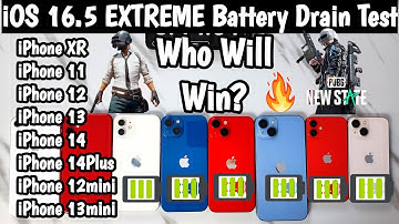 iOS16.5 Battery Drain Test🔥 iPhone XR vs 11 vs 12 vs 13 vs 14 vs 14Plus vs 12mini vs 13mini