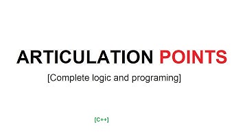 Articulation point in a graph using c++ algorithm | How to find articulation point in graph.