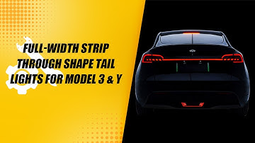 Tlyard Model 3 & Y Full Width Strip Through Tail Lights