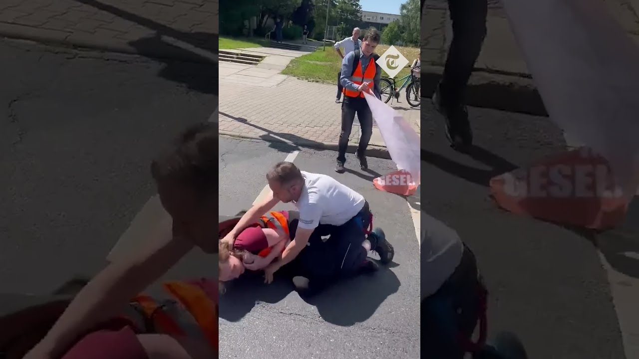 Climate Protester Run Over By Lorry In Germany