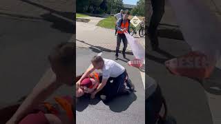 Climate protester run over by lorry in Germany image