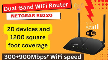 Netgear R6120 Wireless AC 1200Mbps Dual Band Gigabit Router | how to setup WIFI name password change