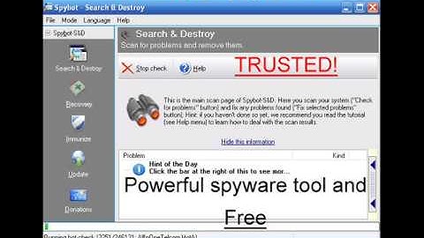 Spybot Search and Destroy.