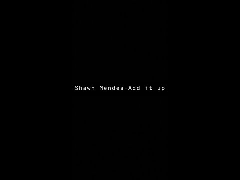 Shawn Mendes- Add It Up(Lyrics)